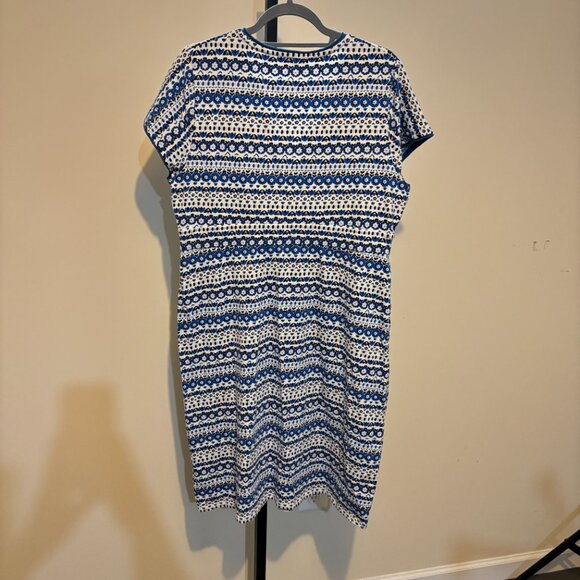 Boden Casual Jersey Short Sleeve Surplice Blue Floral Dress - Picture 10 of 10